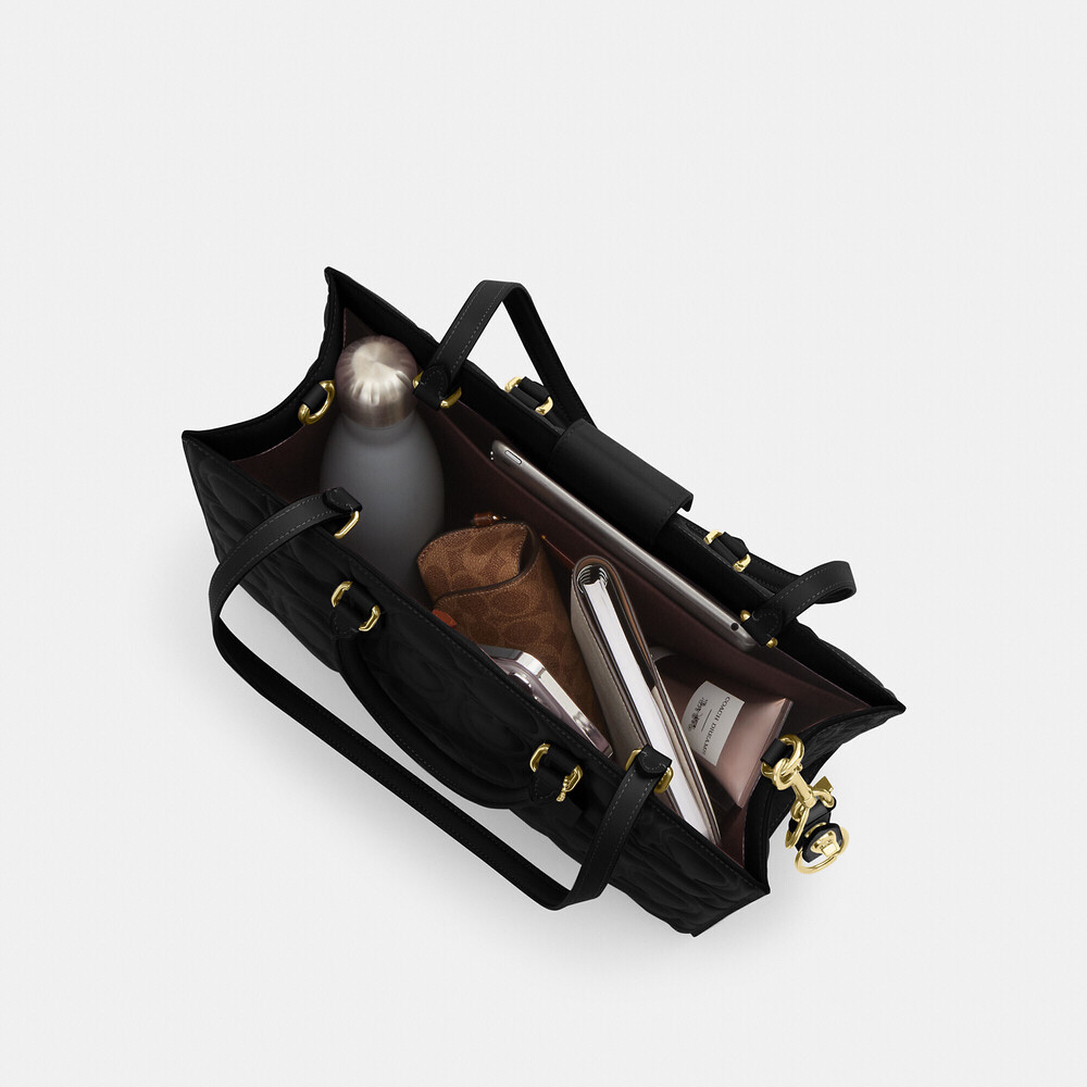 Coach Outlet Maggie Tote Bag In Signature Leather - Picture 3 of 3